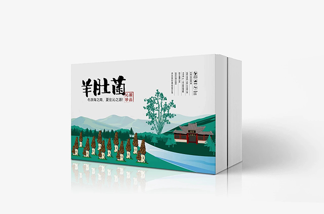 獨(dú)特新穎的羊肚菌包裝盒無法避開包裝定制